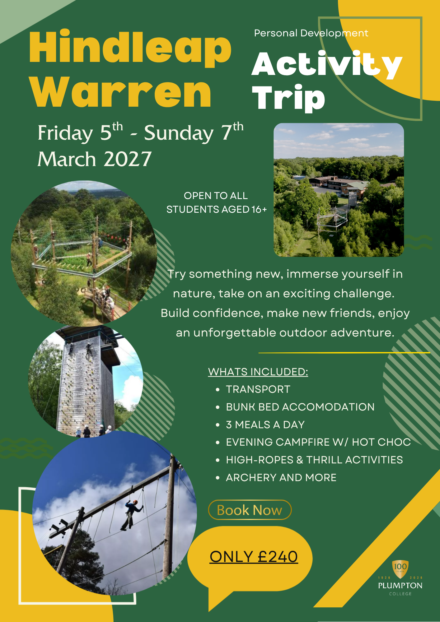 Hindleap Warren Activity Trip: PD Overnight Trip